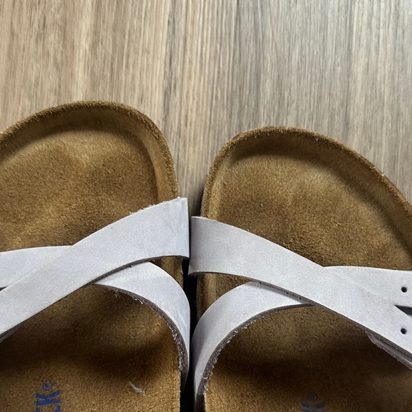 Birkenstock Double-Strap Sandals in Light lavender Suede - Picture 5 of 8